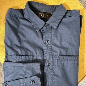 Triple Aught Design Long-Sleeve Button-Up - Blue - Size Large